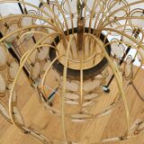 Lustre vintage laiton et nacre