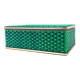 Jewelry box in scoubidou, upholstered interior, circa 1960