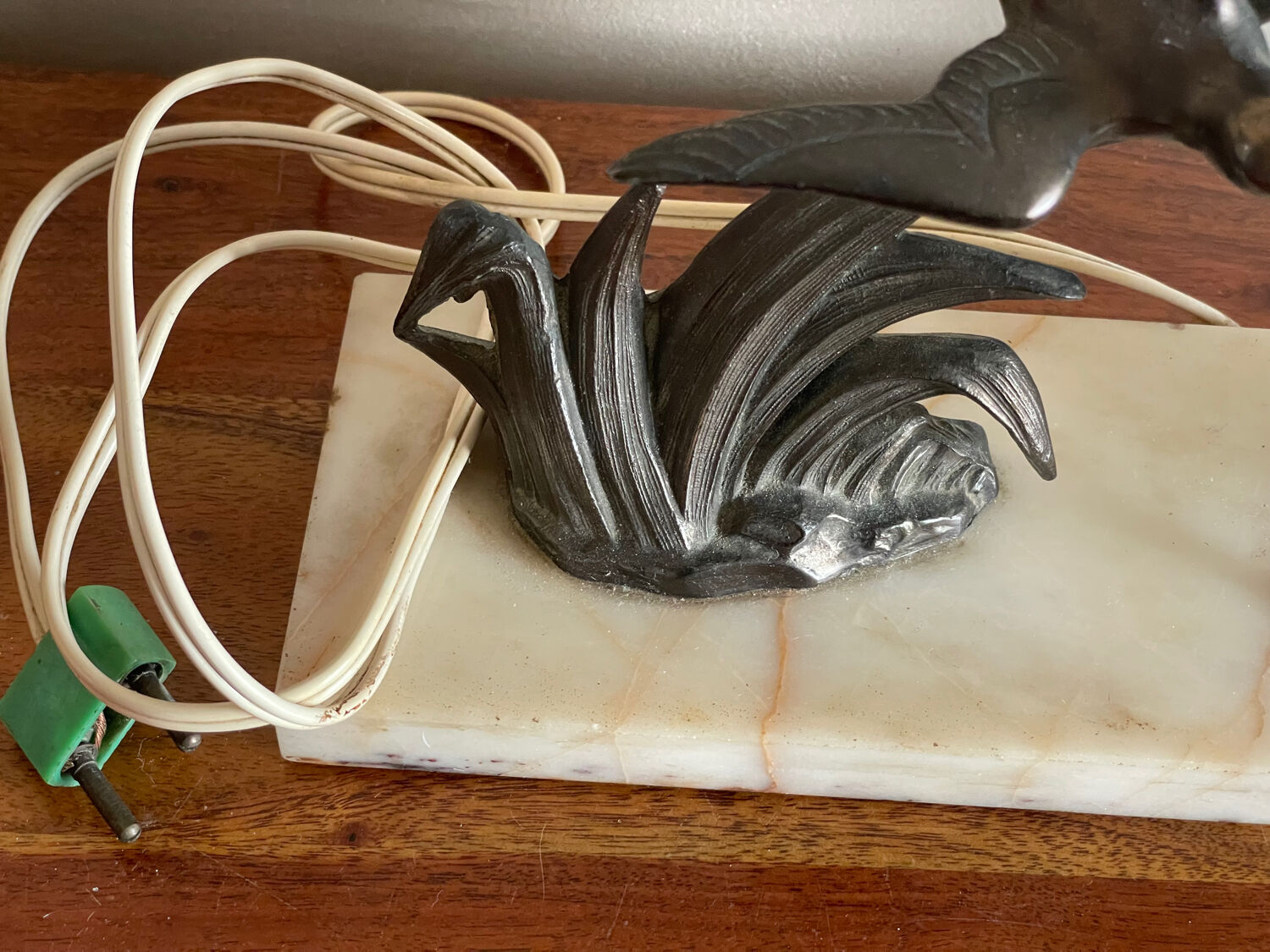 Art Deco swallow lamp