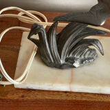 Art Deco swallow lamp
