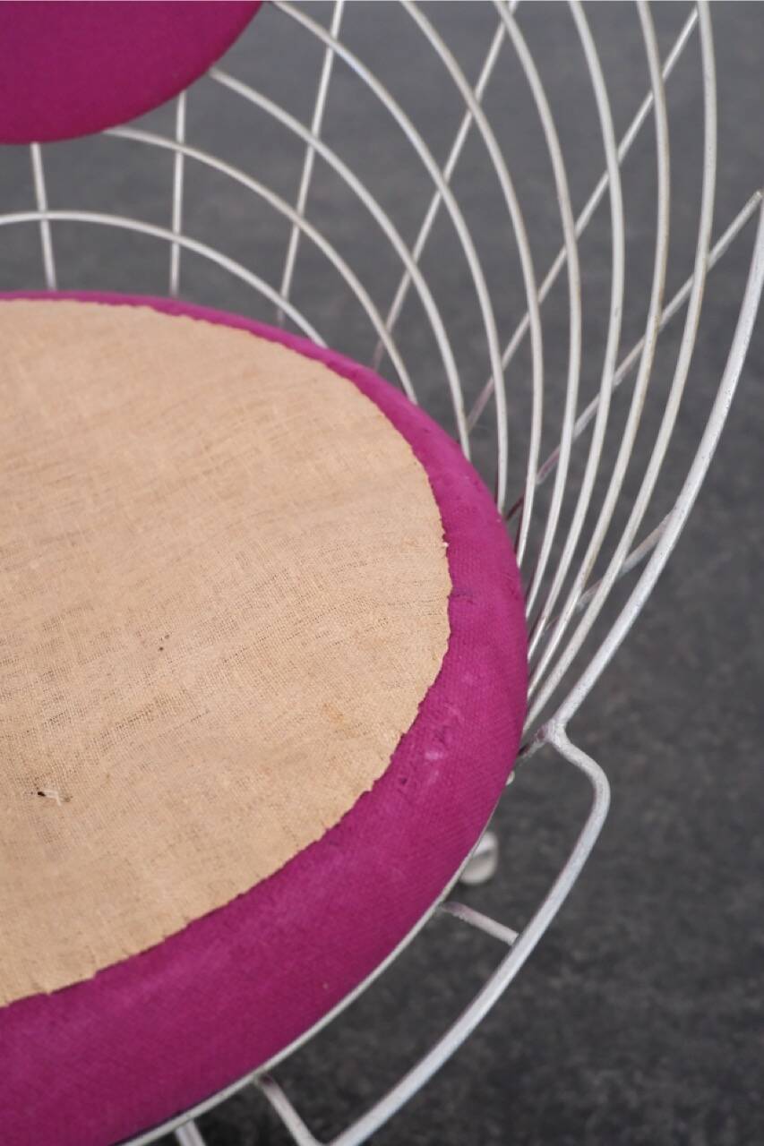 "K2" Cone chair in wire by Verner Panton / Plus Linje