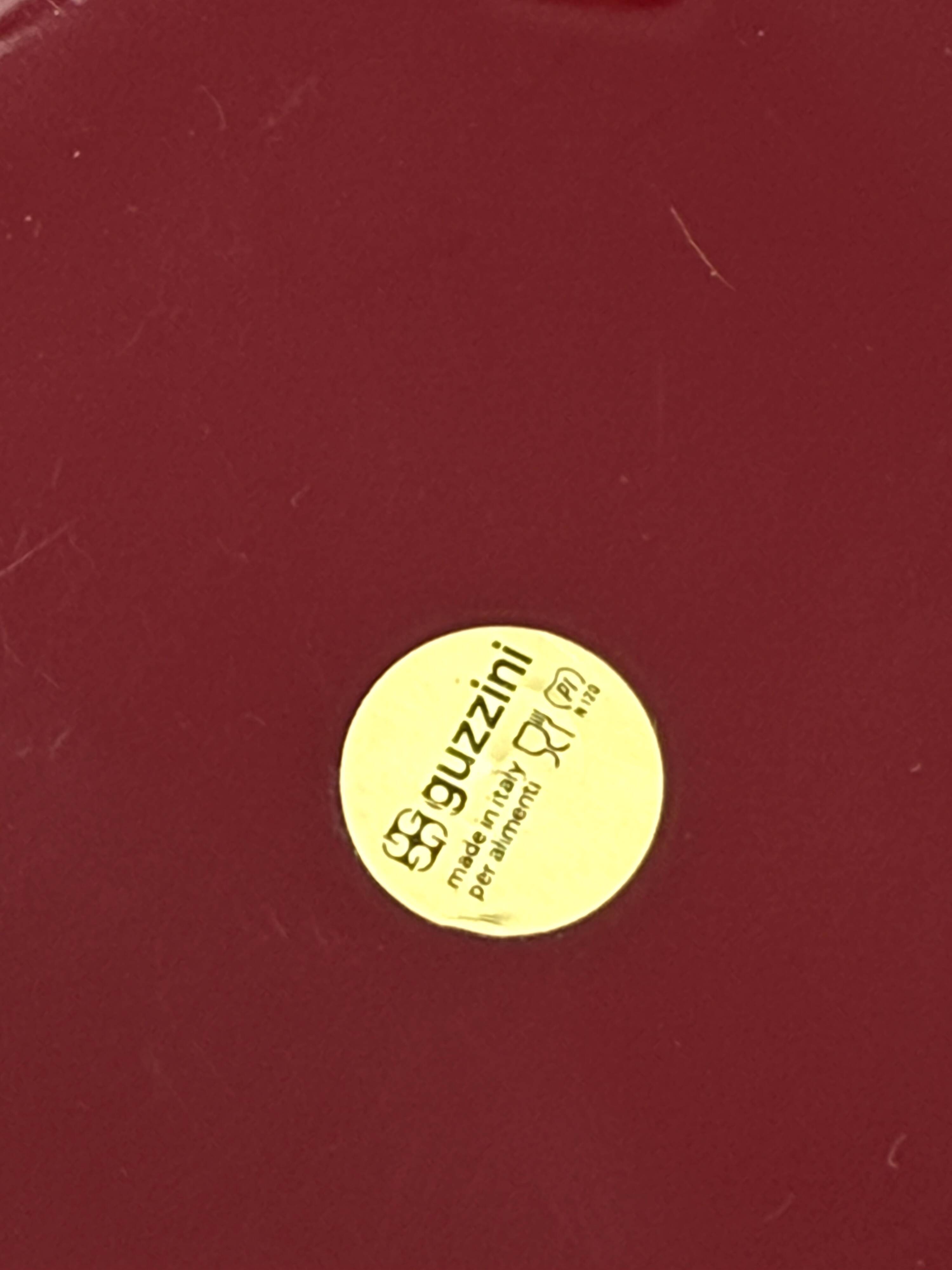 Space age red Ice Bucket, Guzzini Italy, ca. 1970s