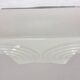 Mid-Century Milk Glass Flush Mount or Wall Light, Czechoslovakia, 1970s