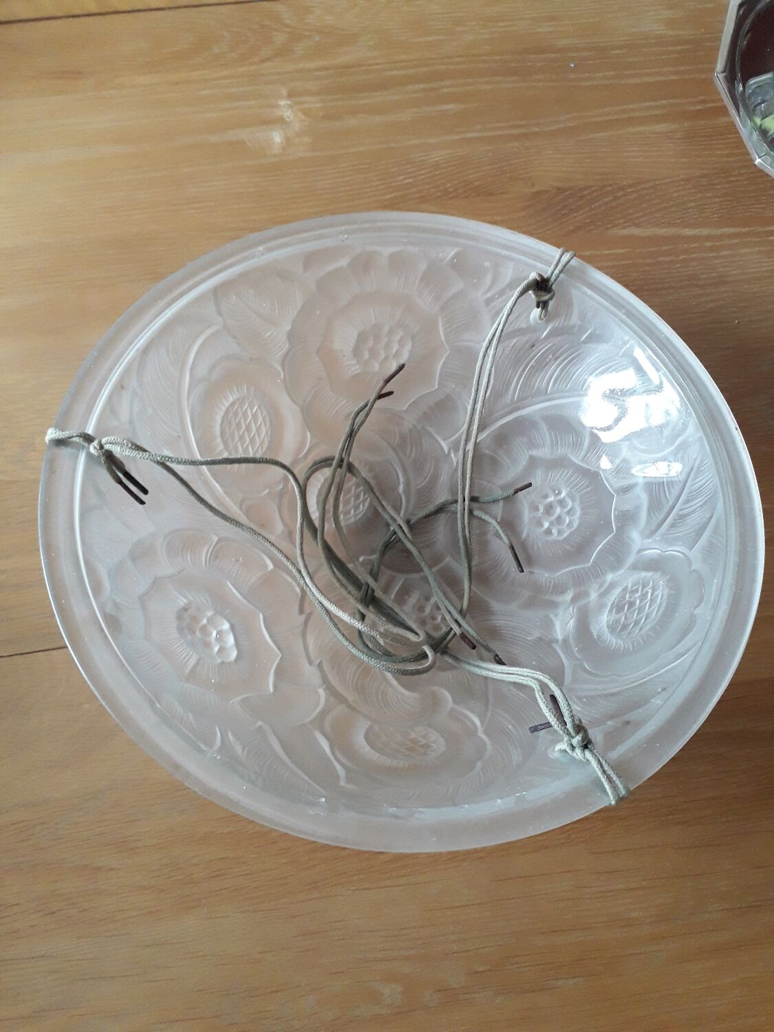 Art Deco globe pendant light 1900