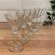Set de 6 verres à liqueur en verre gravé