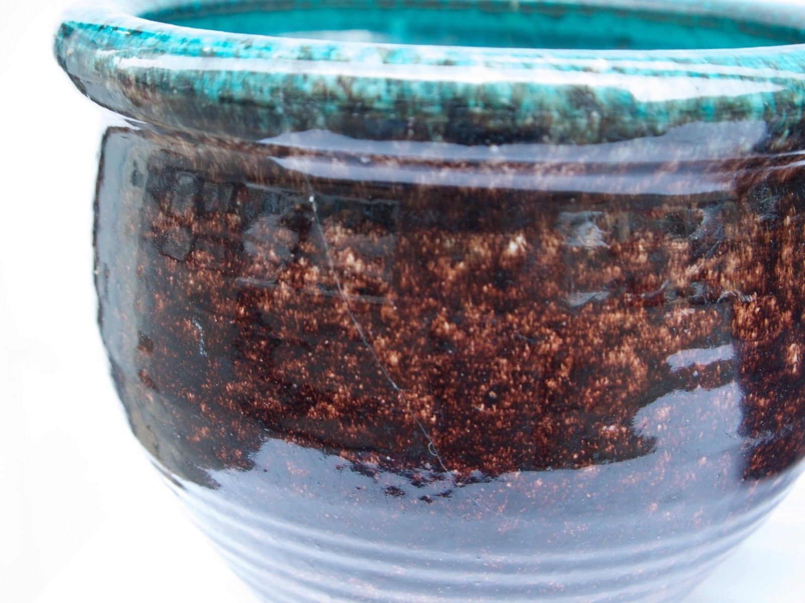 Pair of Accolay vintage ceramic pot cover