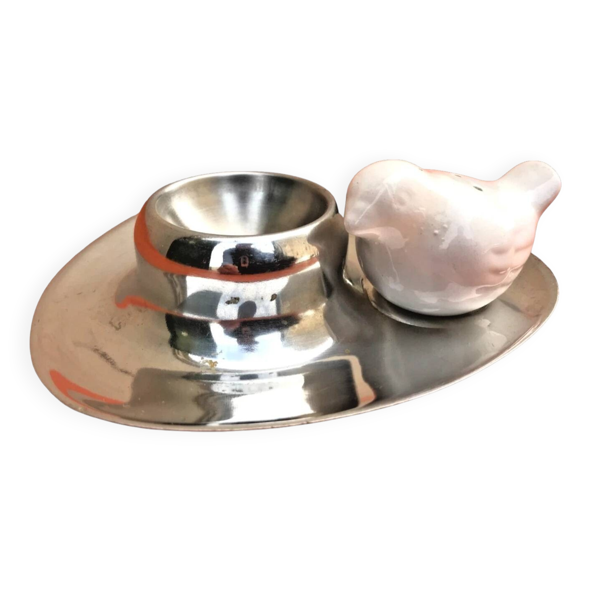 1960s Space Age Design Egg Cup / Salt Shaker