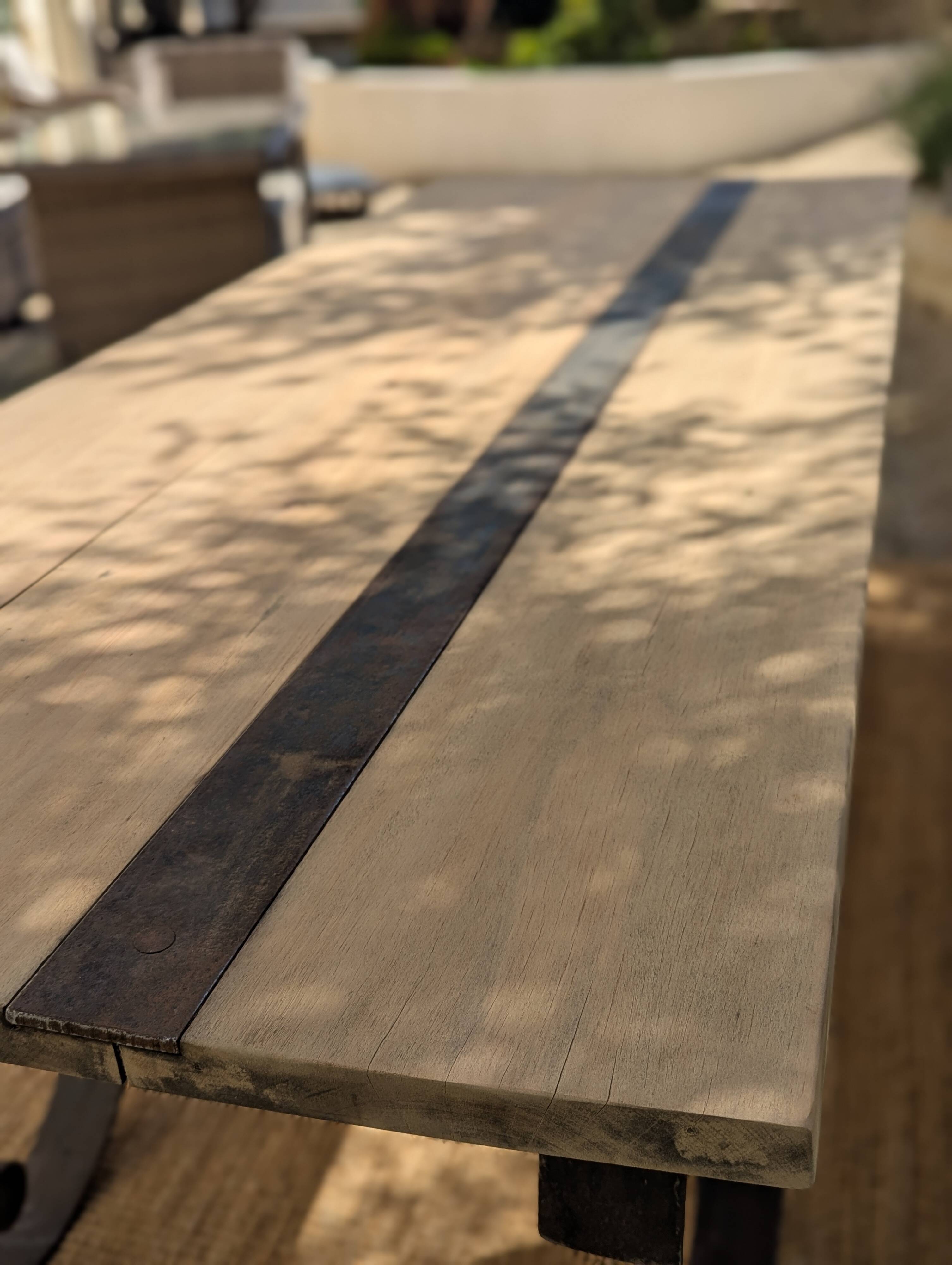Table set, stools and benches