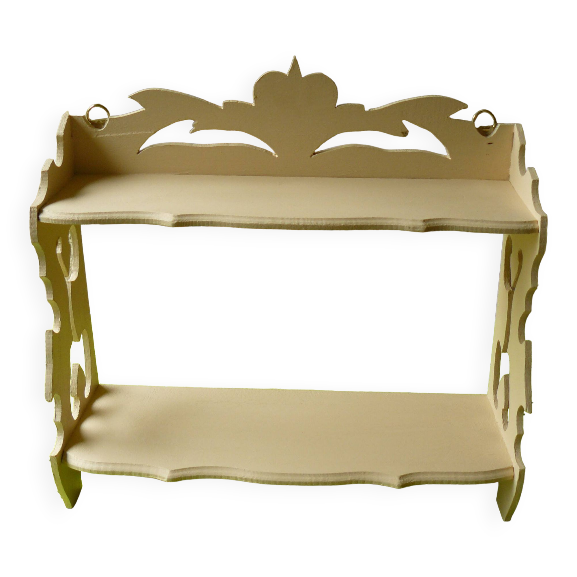 Art deco wooden shelf