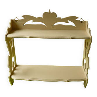 Art deco wooden shelf