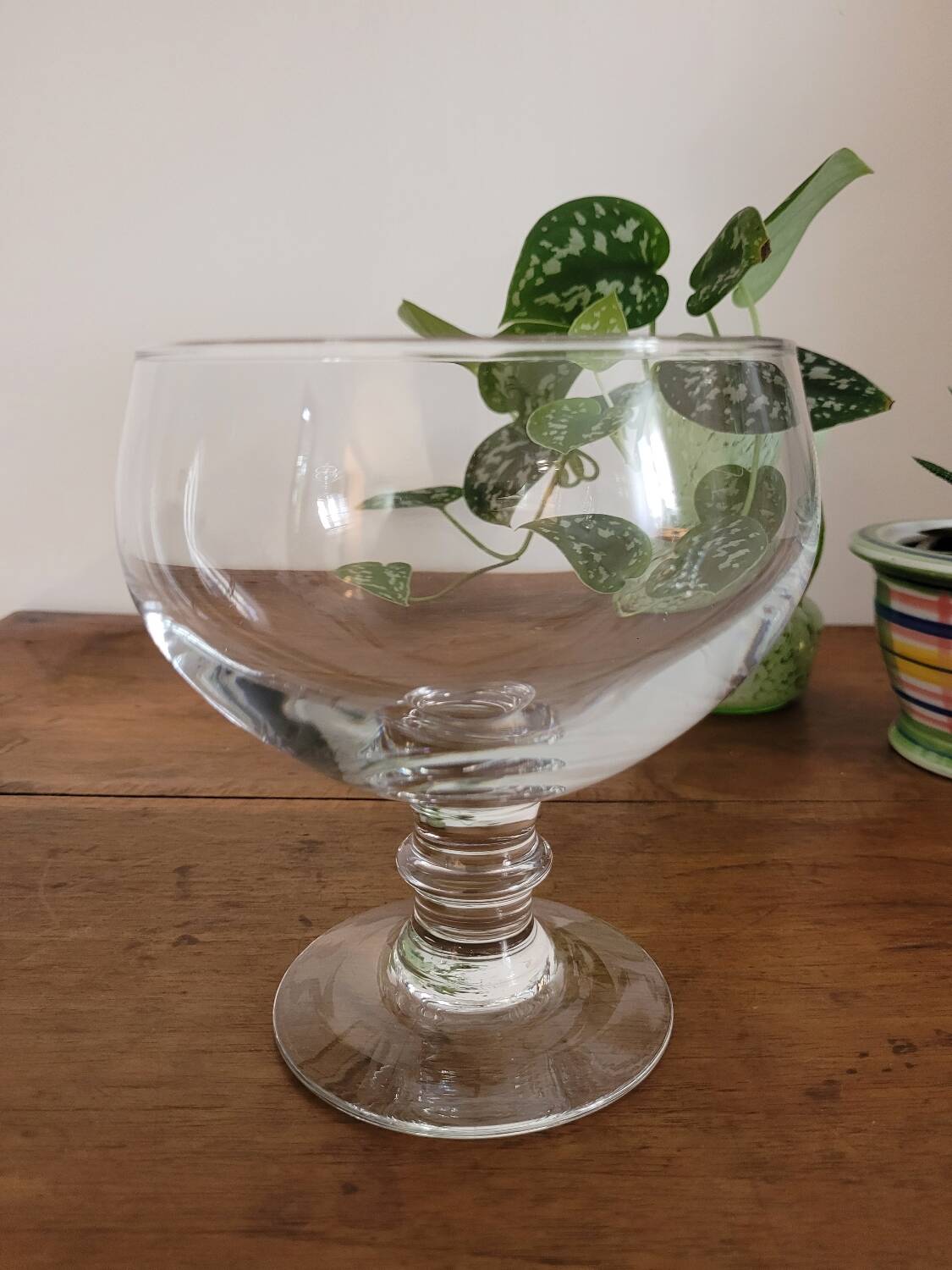 Large glass cup