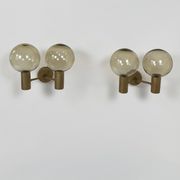 Pair of vintage double wall lights, Hans-Agne Jakobsson V 149/2 Sweden 70