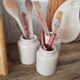 Set of 3 vintage 1950 pots in glazed stoneware