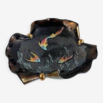 Earthenware bowl decorated with fish Cermonac
