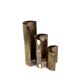 Mid-century set of 3 silver-plated vases, GiBi Italy 1970s