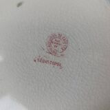 Set of 2 round dishes Lunéville Sébastopol With Lions in Earthenware