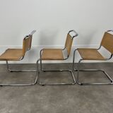 3 B33 Marcel Breuer chairs, 1980, leather