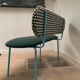 Banc en tissu vichy noir et Aquaclean vert