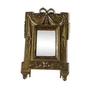 Miroir à poser en bronze doré