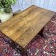 Bistro table in chestnut from the 1950s.