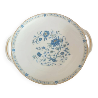 Round serving dish with handles (probably a cake dish or a plate)