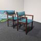 Paire de chaises de directeur en teck