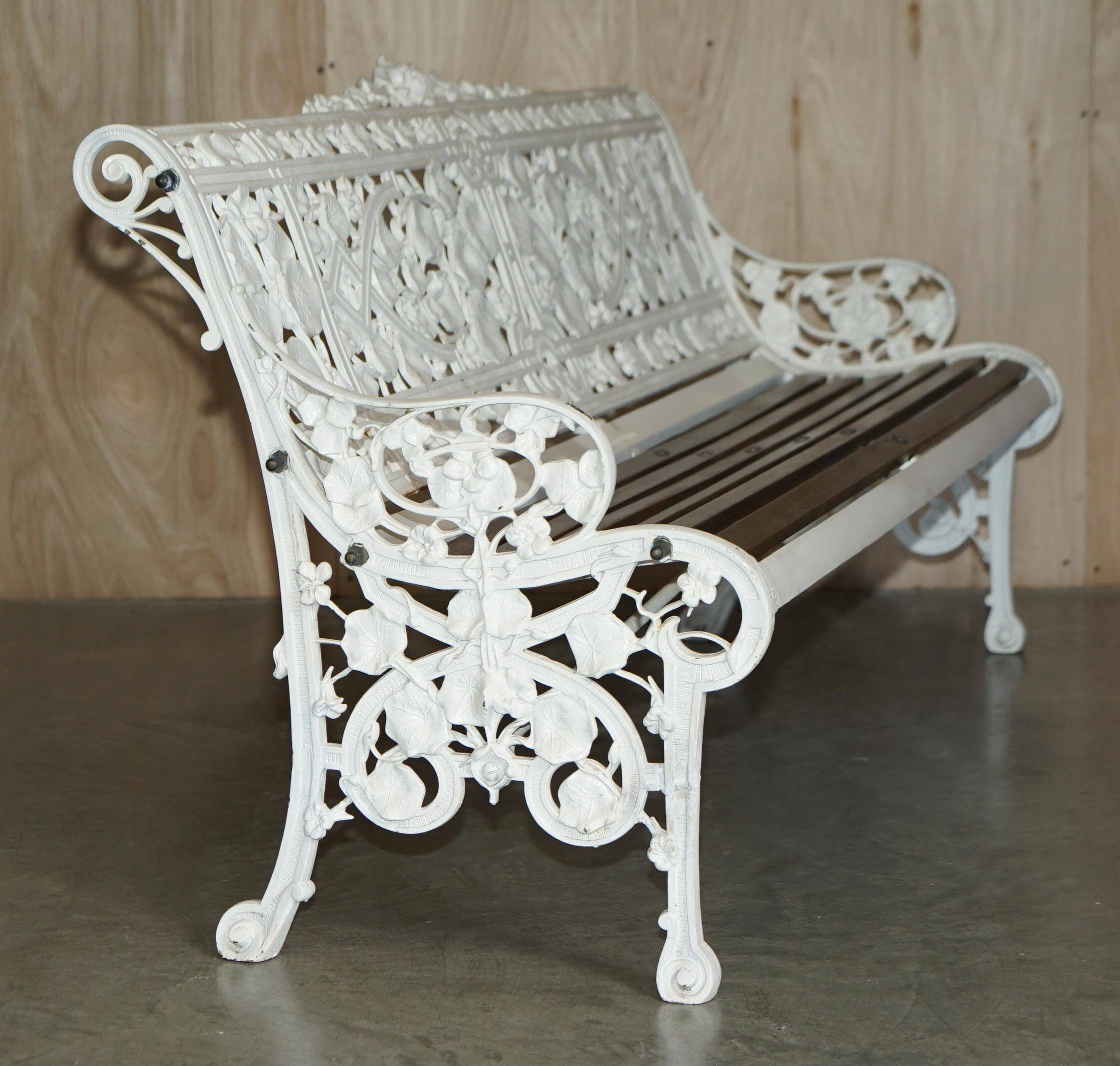 Victorian garden bench 1870 Capucine pattern Coalbrookdale