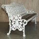 Victorian garden bench 1870 Capucine pattern Coalbrookdale