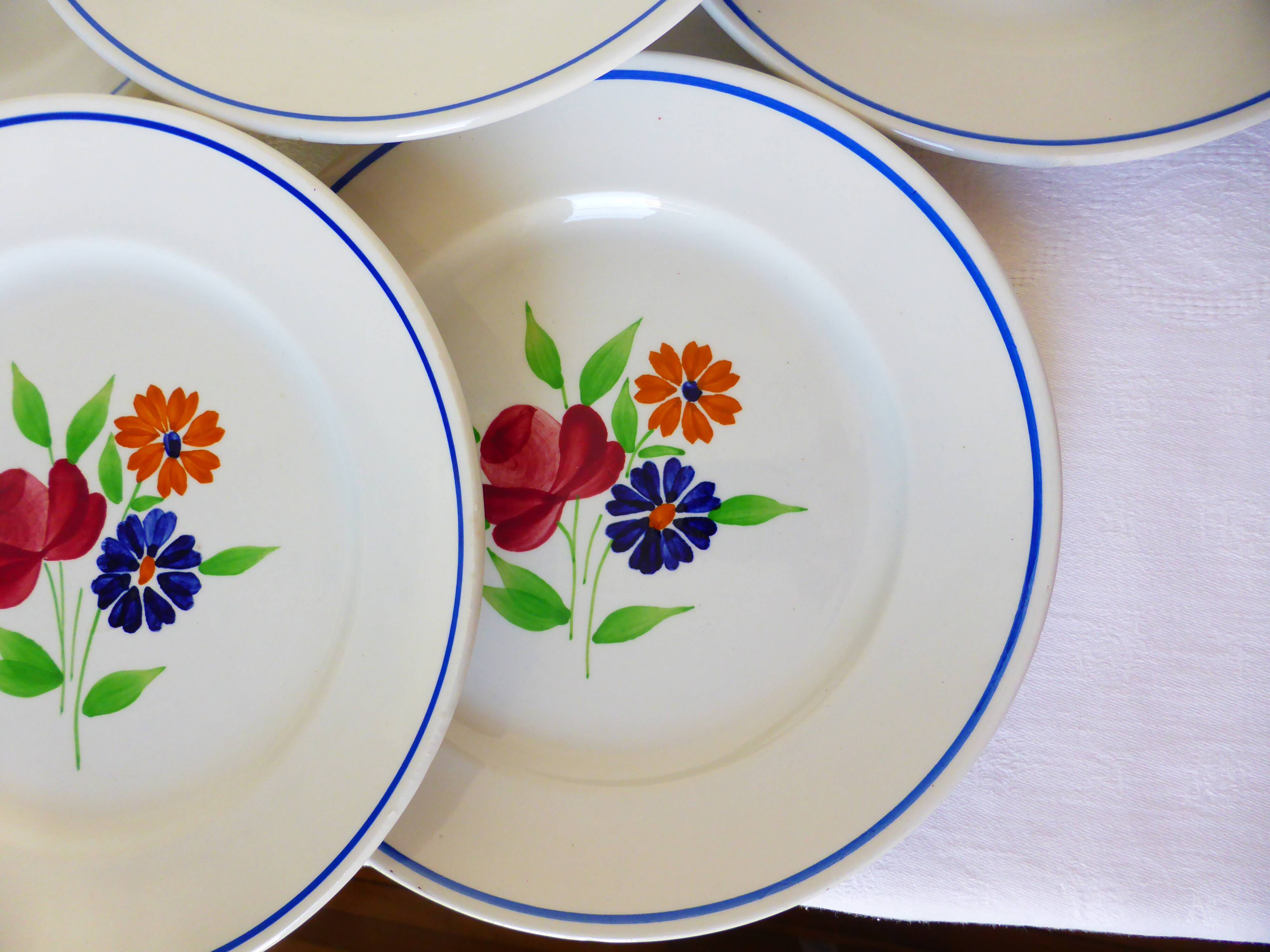 6 flat plates from the Badonviller factory 210336