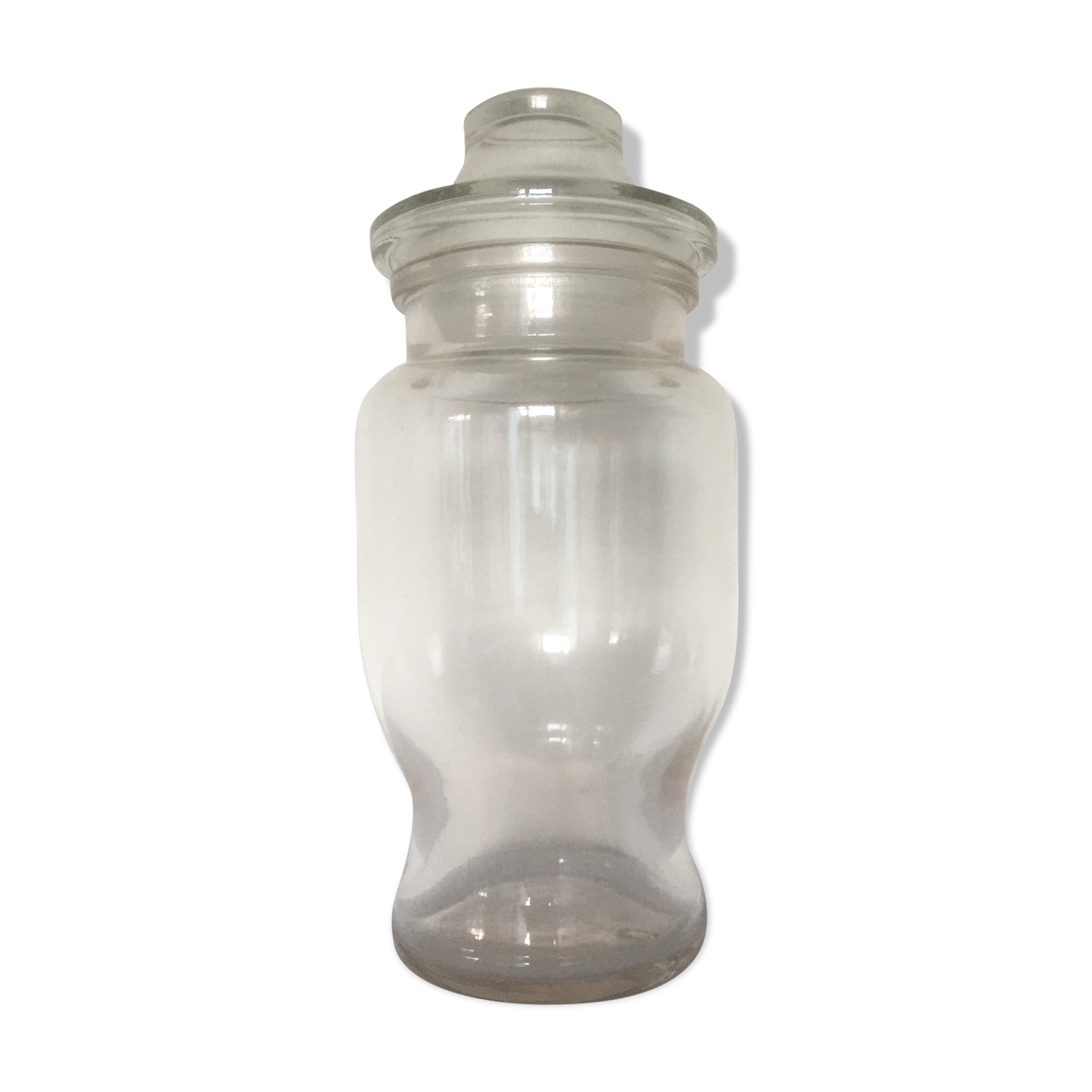 Clear glass jar