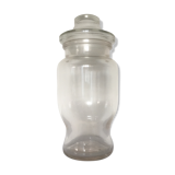 Clear glass jar