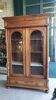 Display cabinet with 2 doors in walnut with bevelled glass from the 19th century.
