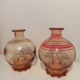 Set of vintage decanters