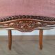 Chaise Louis XV rose