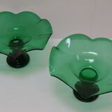 Pair of Art Glass Bowls,by Glasswork Novy Bor,1930's