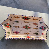 Hand-painted artisanal ceramic plate – vintage Berber decor