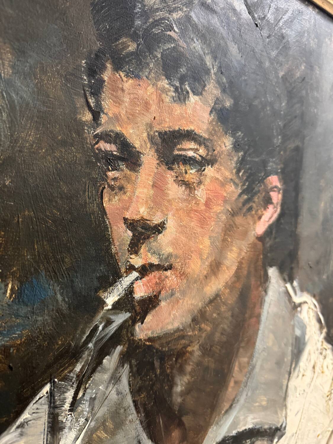 Portrait painting of Armand Massonet 1964