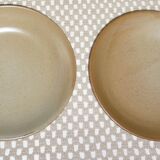 Pair of CNP Village France soup plates