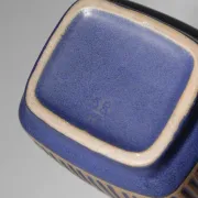 Berit Ternell Relief Pattern Stoneware Vase For Upsala-Ekeby, 1960s
