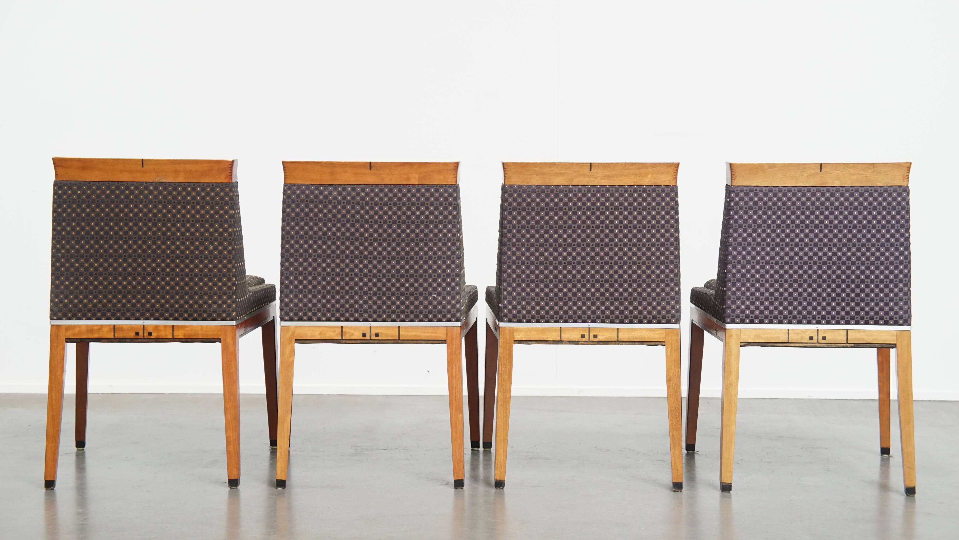 Set of 4 Art Deco dining chairs