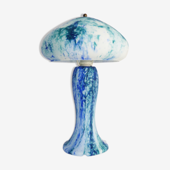 Lampe champignon en pâte de verre, à tête pivotante, années 60