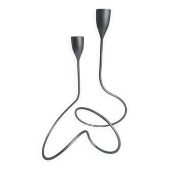 Curved candle holder Black+Blum