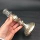 Candlestick in Eglomized Glass Mercurized XIXth