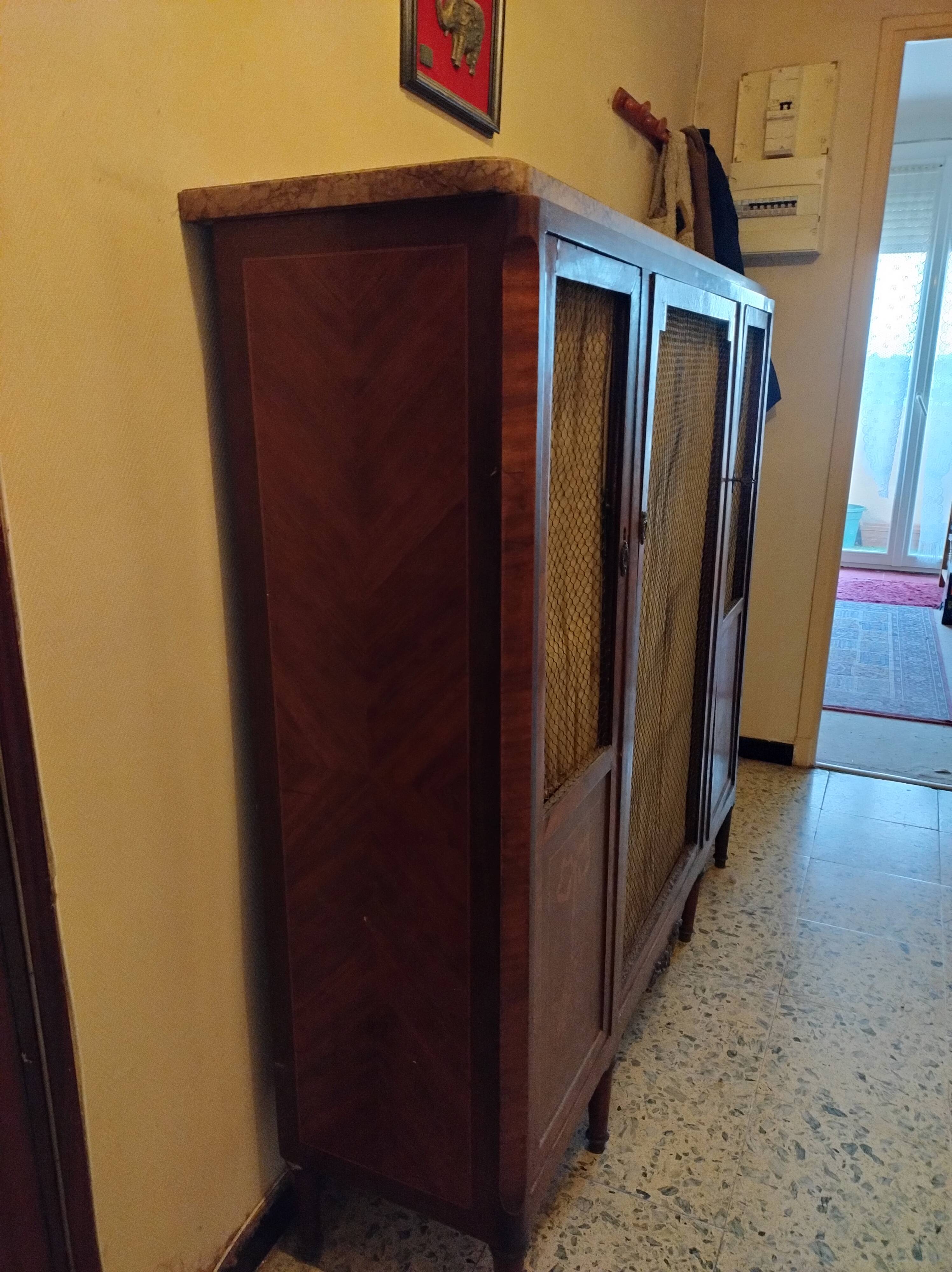 Antique wardrobe in Louis XVI style