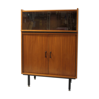 Buffet vitrine en teck circa 70