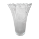 Transparent thick glass vase