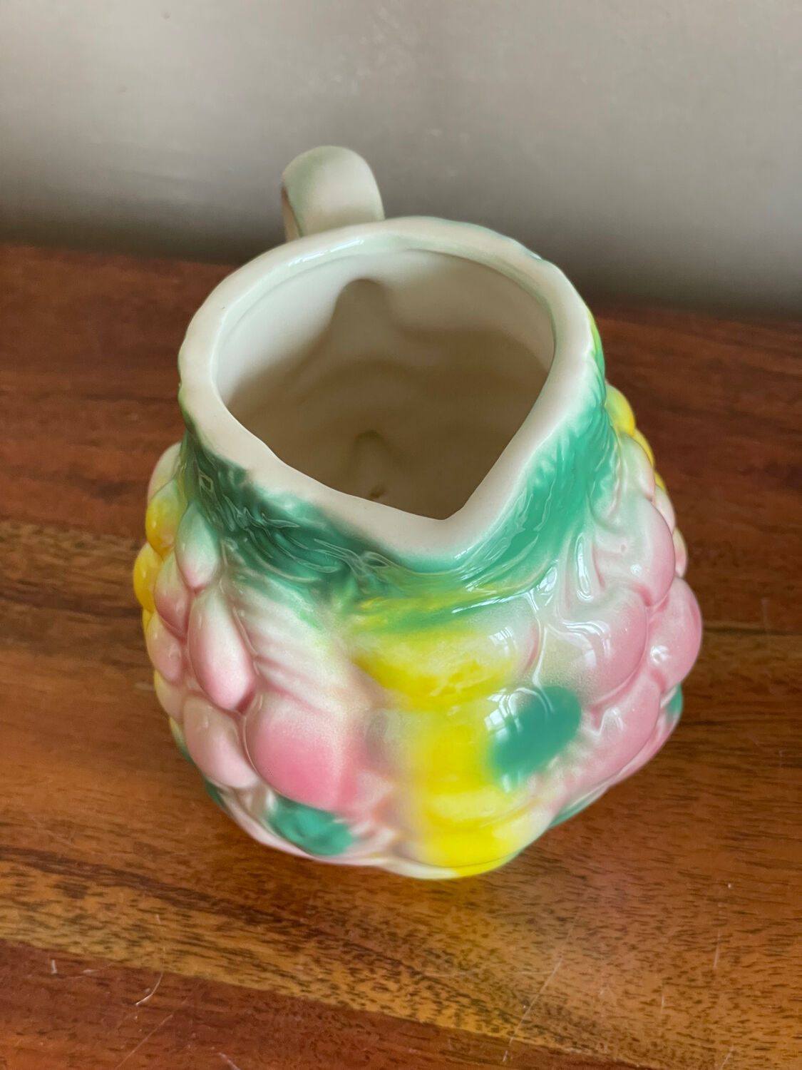 Milk jug, slipware pitcher