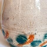 Antique dragonfly slip pitcher
