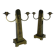 Set of 2 brass Art Nouveau candlesticks, circa 1910