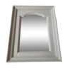 Miroir dans un cadre en bois ancien gris clair shabby chic 46x57cm